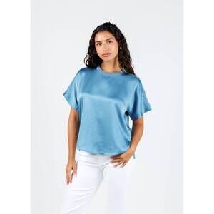 NEW SIMKHAI addy short sleeve knit back t shirt in celestial